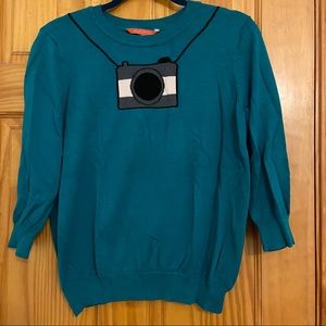 ModCloth Calling the Snapshots Sweater, XL